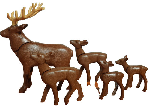 Lot playmobil figurines cerfs - playmobil,