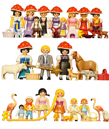 Gros lot tresses - tresses, playmobil